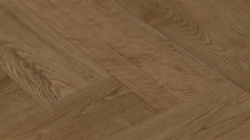 ETM Signature Brushed Oak Bordeaux Herringbone Engineered Hardwood